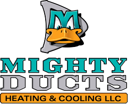 The Mighty Ducts Heating & Cooling Logo