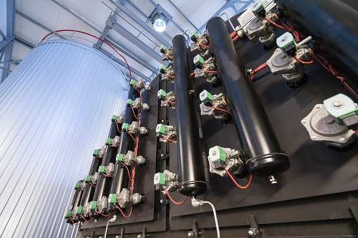 Modern Dual Fuel Systems Equipment in a Factory Setting in Hunterdon County, NJ